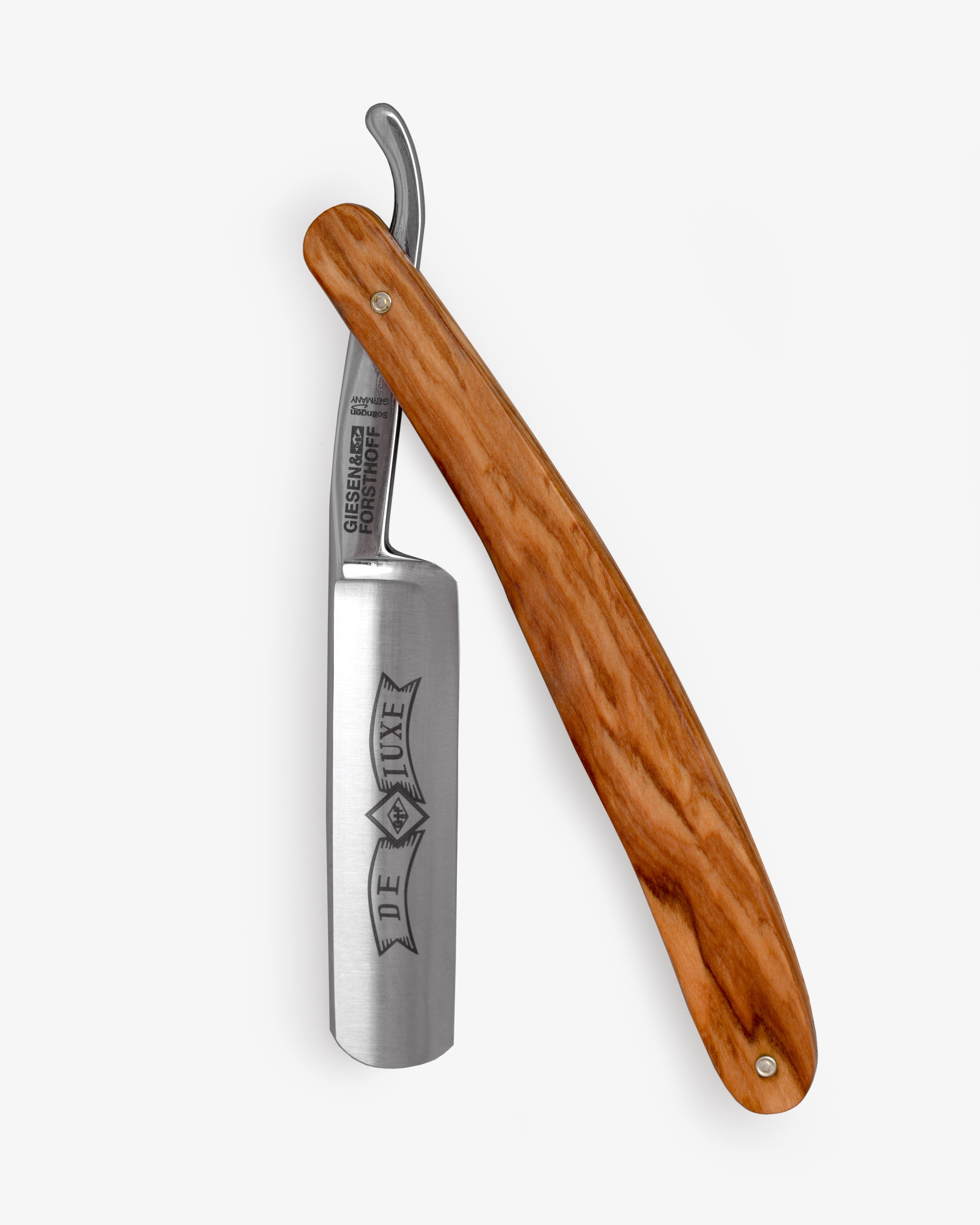 G&F Timor® Deluxe Rasiermesser 5/8 cs mit Olivenholzschale G&F Timor® Deluxe Rasiermesser 5/8 cs mit Olivenholzschale