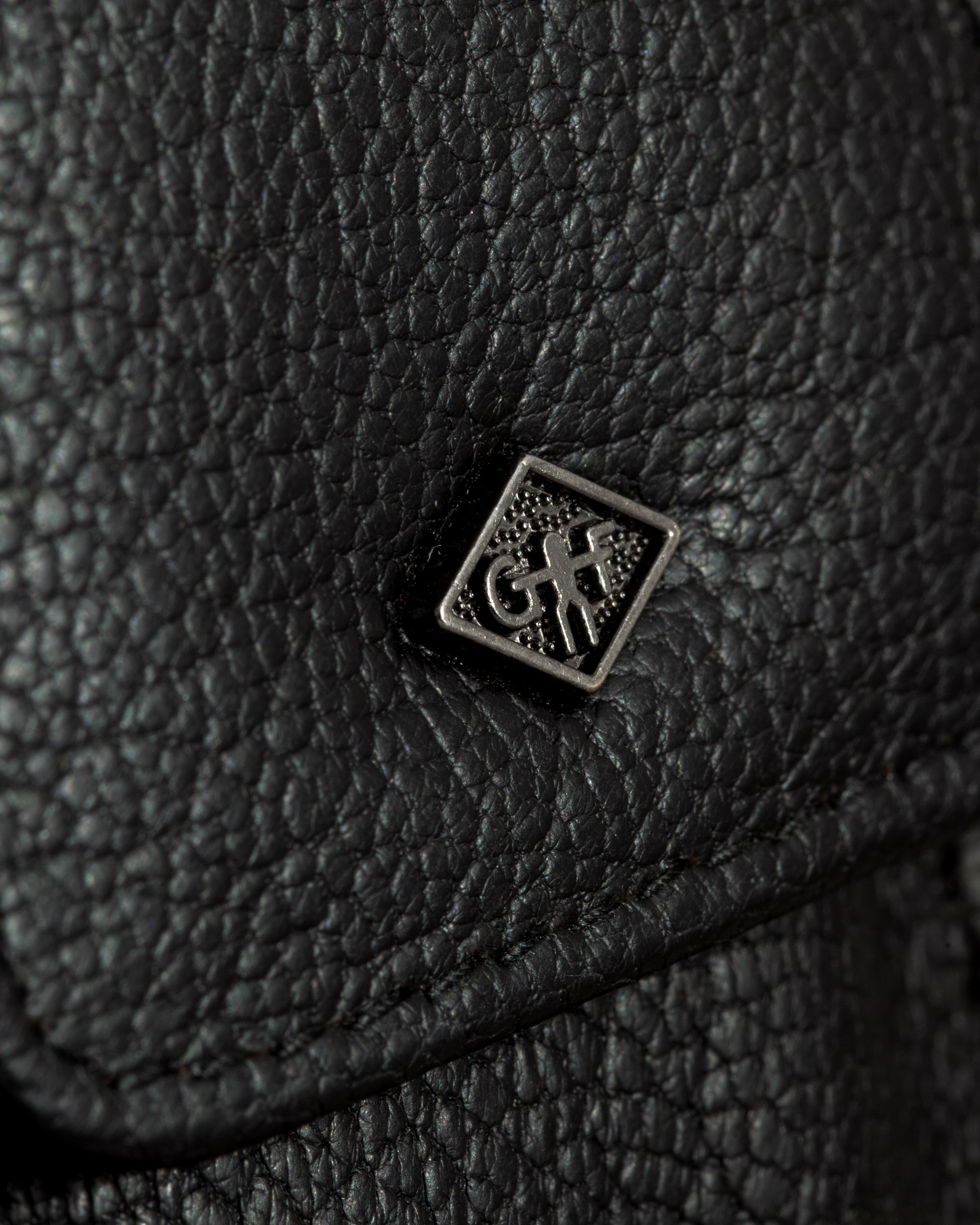 G&F Timor® 3-teiliges Manikürset schwarzes, natürlich gegerbtes Leder