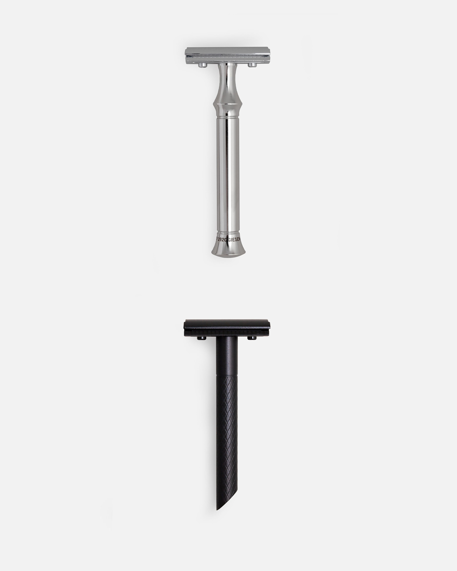 G&F Timor® Rasierhobel 1920 mit langem Edelstahlgriff 100 mm und Sicherheitsrasierer ZÓE New Edition Schwarz lackiert im Set G&F Timor® Rasierhobel 1920 mit langem Edelstahlgriff 100 mm und Sicherheitsrasierer ZÓE New Edition Schwarz lackiert im Set