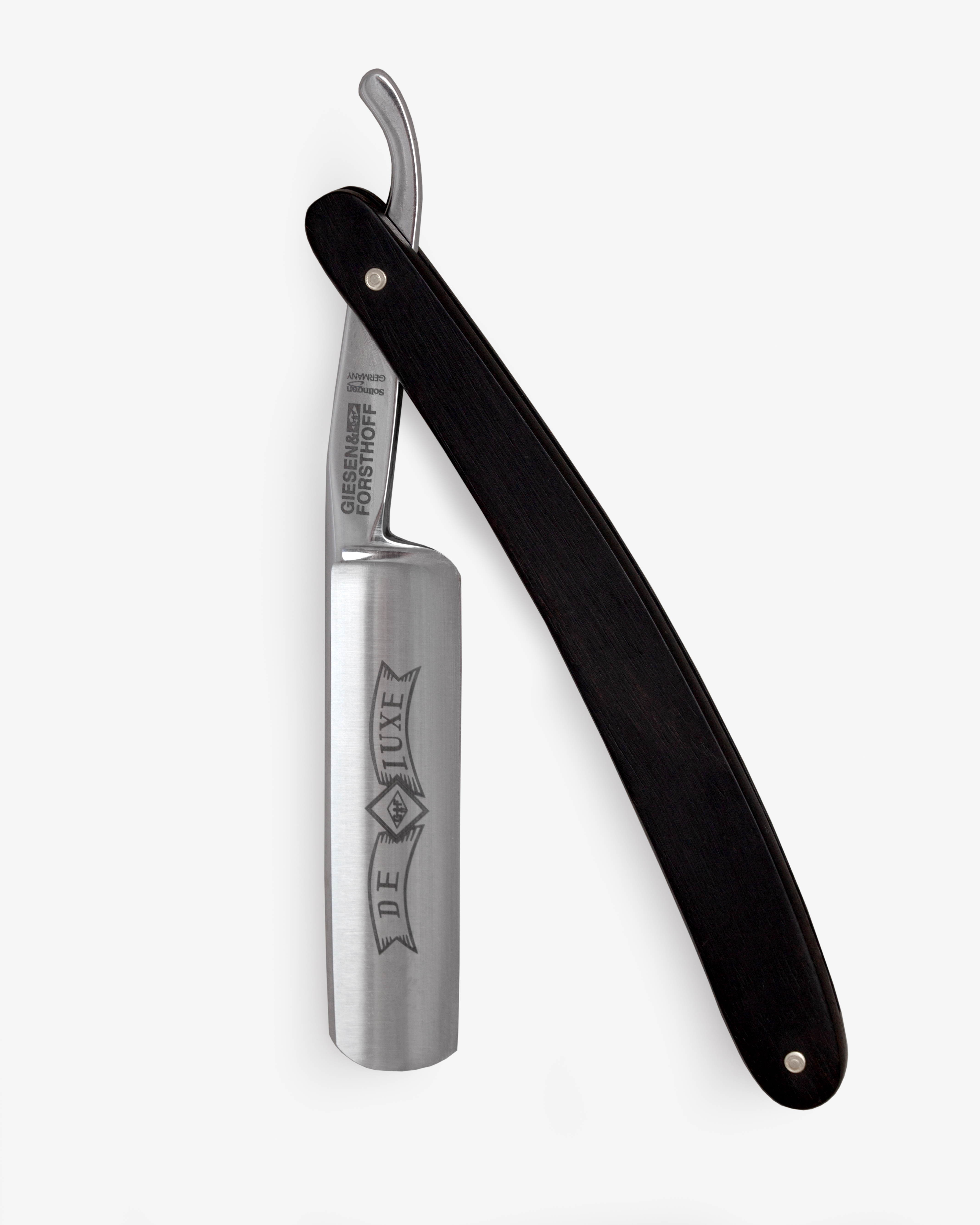 G&F Timor® Deluxe Rasiermesser 5/8 cs mit Ebenholzschale G&F Timor® Deluxe Rasiermesser 5/8 cs mit Ebenholzschale
