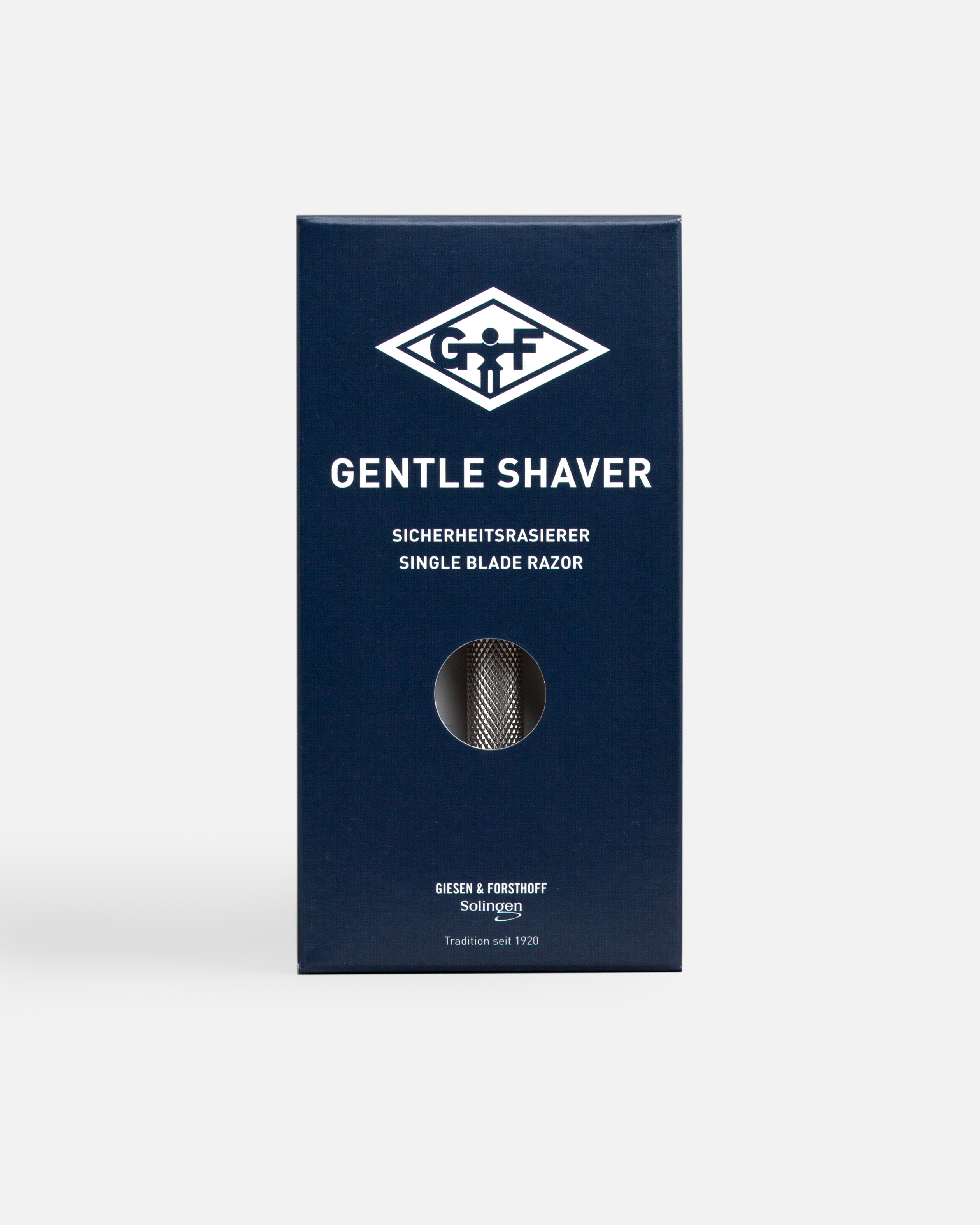 G&F Timor® Unisex Rasierhobel Gentle Shaver mit langem Edelstahlgriff 100 mm